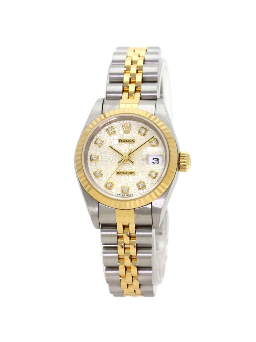 Rolex Datejust Diamond Watch SS Yellow Gold 18k